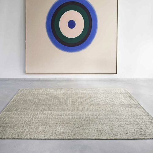 Contemporary rug - TRAMMEL - OVID BEIGE 9245 - Louis De Poortere - plain / polyester / recycled plastic