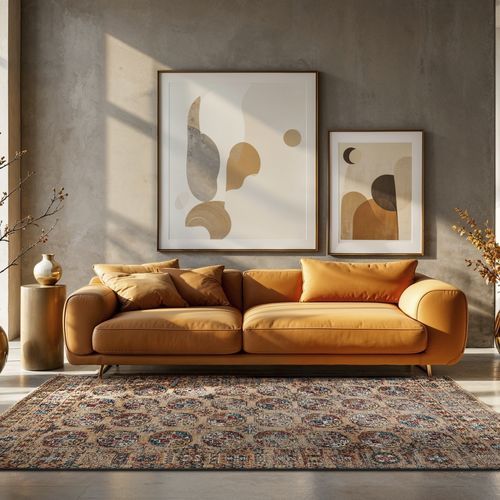 Contemporary rug - KASAK - DJAMBOUL 9840 - Louis De Poortere - geometric pattern / polyester / recycled PET
