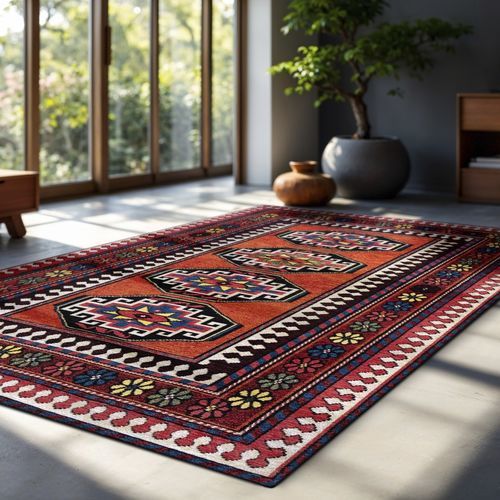 Woven carpet - ANTALIA - RED MIX 9844 - Louis De Poortere - synthetic / polyester / commercial