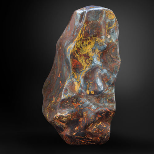 Natural stone sculpture - GUIDERO_JASPER_SUNSET_GEMSTONE_S2_135kg - GUIDERO Holland BV