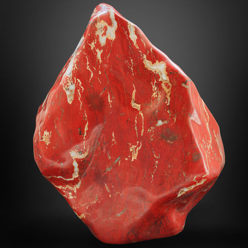 Natural stone sculpture - GUIDERO_RED_JASPER_GEMSTONE_RSJ16_294kg - GUIDERO Holland BV