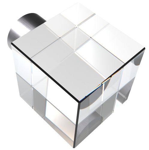 Contemporary door knob - GUIDERO_CRYSTAL-FURNITURE_KNOB_PULL_SQUARE - GUIDERO Holland BV - crystal
