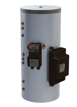 Solar water heater - ZELIOS COMBI - CHAFFOTEAUX - free-standing / vertical / with boiler connection