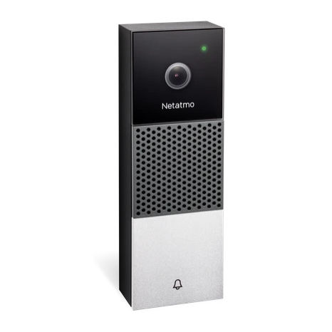 Stainless steel video door intercom - SMART - Netatmo - wall-mounted / interior / with camera