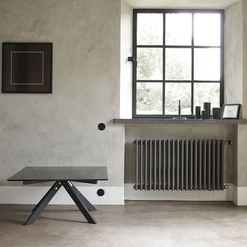 Contemporary coffee table - MARIPOSA - Per/Use - glass / stainless steel / rectangular