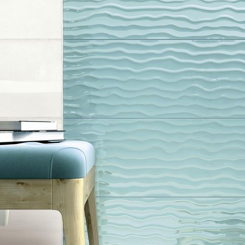 Porcelain stoneware tile - FRAME - Ragno - embossed / high-gloss / 3D