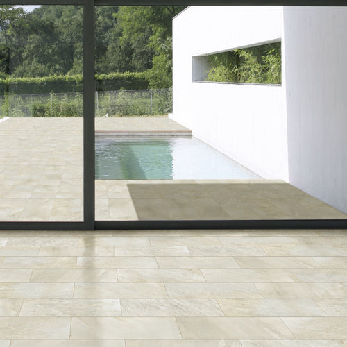 Porcelain stoneware tile - QUARTZ STONE - Ermes Aurelia - matte / indoor / outdoor