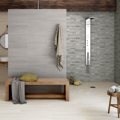 Porcelain stoneware tile - CROSSOVER  - Ermes Aurelia - embossed / textured / structure