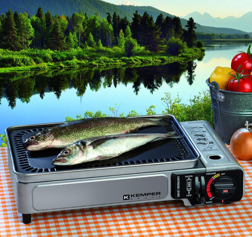 Gas griddle - 104998 - Kemper - for boat / outdoor / portable