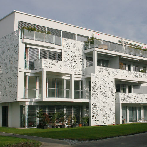 Exterior fitting decorative panel - CELLON - USFANG ERMATINGEN - Bruag Design Factory AG - wall-mounted / MDF / HPL