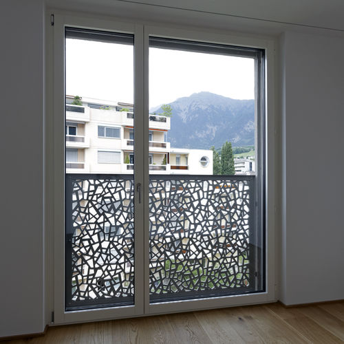 Wood fiber railing - FORMBOARD TOP PINE - SEBASTIANSPARK BRIG - Bruag Design Factory AG - with panels / outdoor / for balconies