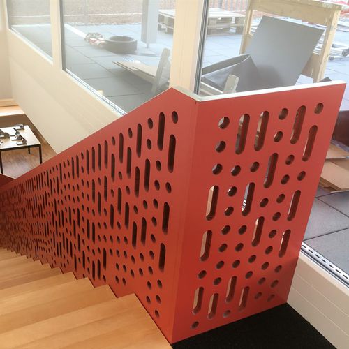 Railing with panels - AEGELSEE WILEN - Bruag Design Factory AG - indoor / for stair