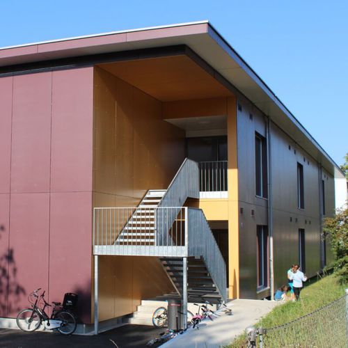 Panel cladding - CELLON - SCHOOLS WINTERTHUR - Bruag Design Factory AG - composite / HPL / smooth
