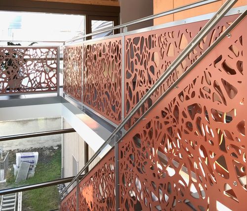 Balcony with panels - CELLON - MFH POSTSTRASSE - Bruag Design Factory AG - HPL