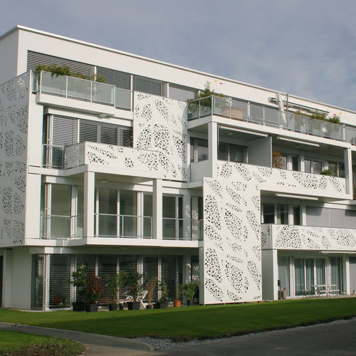 MDF railing - CELLON - USFANG ERMATINGEN - Bruag Design Factory AG - HPL / with panels / outdoor