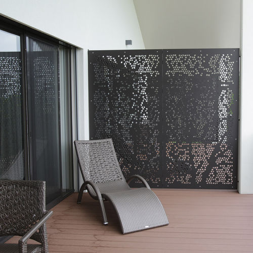 Screening decorative panel - HOTEL GOLFPANORAMA LIPPERSWIL - Bruag Design Factory AG - for partition wall / for exterior fittings / wall-mounted