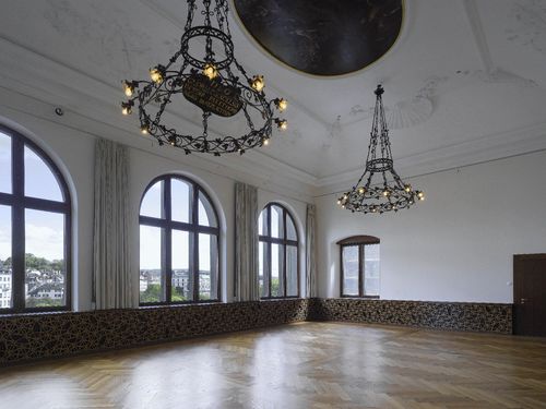 Wall-mounted decorative panel - CITY HALL ZURICH - Bruag Design Factory AG - plywood / perforated