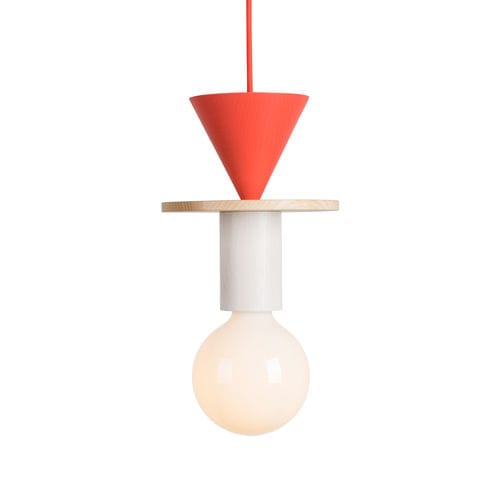 Pendant lamp - Junit "Record" - Schneid Studio - ash / Bauhaus design / corded