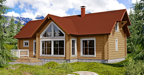 Prefab house - LEVI B - KONTIO - eco-friendly / contemporary / with terrace