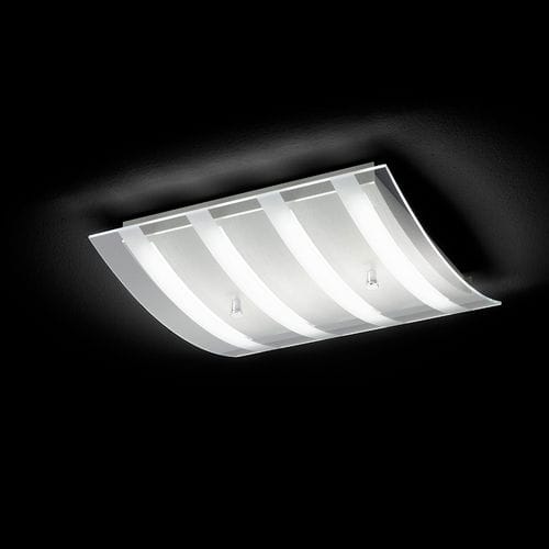 Contemporary ceiling light - VITA - GROSSMANN Leuchten GmbH & Co. KG - square / glass / aluminum