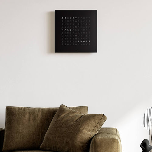 Contemporary clock - PEPPER - qlocktwo - wall-mounted / table / LCD digital display