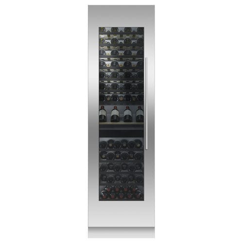 Serving wine cabinet - RS6121VL2K - Fisher & Paykel - commercial / built-in / stainless steel