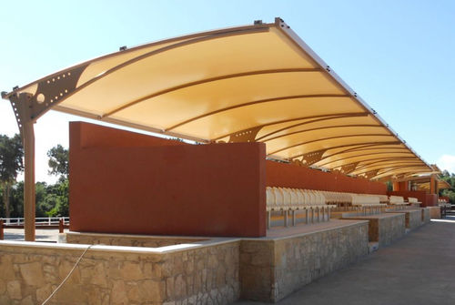 Metal frame tensile structure - HIPPODROME FRSME - Eugreb Invest - for shelter / with PVC membrane / for stadium
