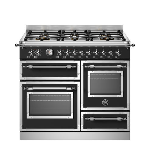 Gas range cooker - HER106L3ENET - Bertazzoni - electric / 6 burner / 3 oven