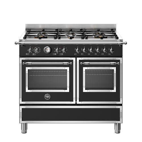 Gas range cooker - HER106L2ENET - Bertazzoni - electric / 6 burner / 2 oven