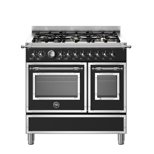 Gas range cooker - HER96L2ENET - Bertazzoni - electric / 6 burner / 2 oven