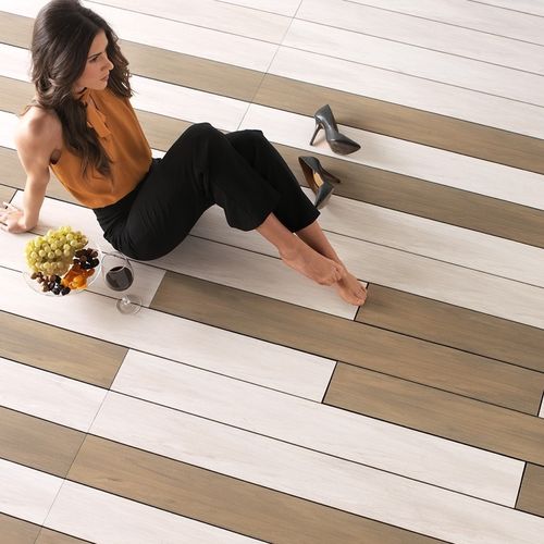 Composite deck board - Mix & Fun - TARIMATEC - polymer / wood look / clip-on