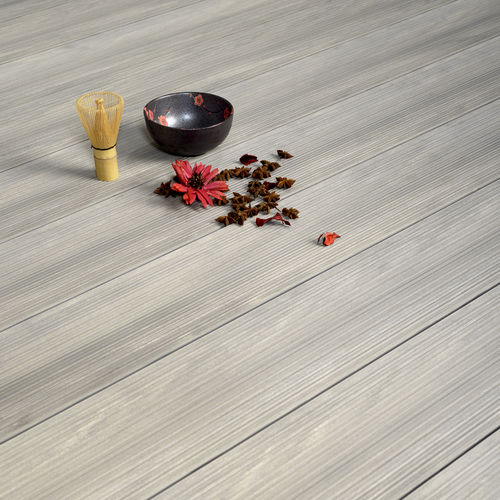 Composite deck board - Ethnic - TARIMATEC - polymer / wood look / clip-on