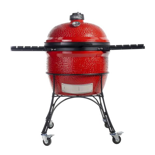Charcoal barbecue - BIG JOE™ - SERIES I - Kamado Joe - floor-standing / on casters / stainless steel