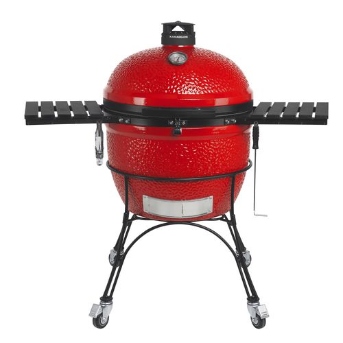 Charcoal barbecue - BIG JOE™ - SERIES II - Kamado Joe - on casters / floor-standing / stainless steel
