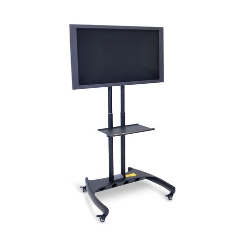 Contemporary TV stand - FP3500 - Luxor - swivel / on casters / steel