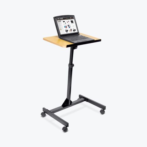 Conference lectern - LX9128 - Luxor - on casters / height-adjustable / oak