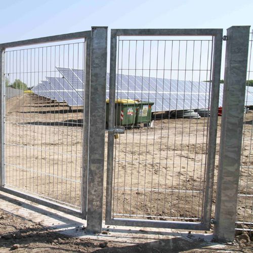 Wire mesh fence - OPEN - Grigliati Baldassar S.r.l. - for construction site / metal