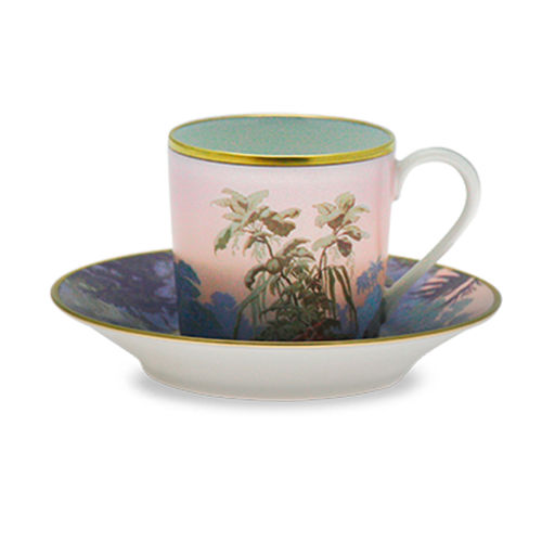 Porcelain coffee cup - LE BRÉSIL - HAVILAND - for domestic use / commercial
