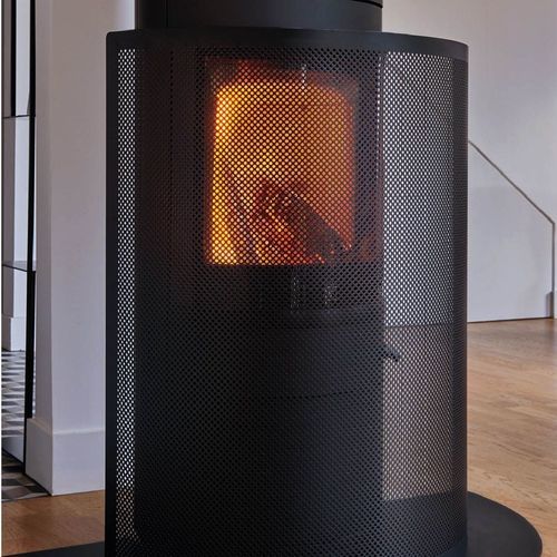 Steel fire screen - P&Eacute;GASE - dixneuf - stove