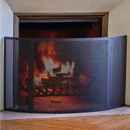 Steel fire screen - PHOENIX 3 VOLETS - dixneuf - for fireplaces