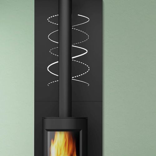 Wall-mounted heat shield - LOOM - dixneuf - free-standing / steel / protective