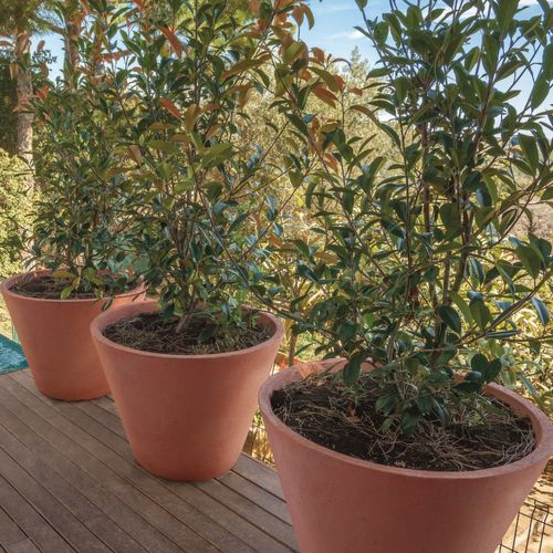 Concrete plant pot - CARME - SAS PREFABRICADOS DE HORMIGON SA - round / home / gray