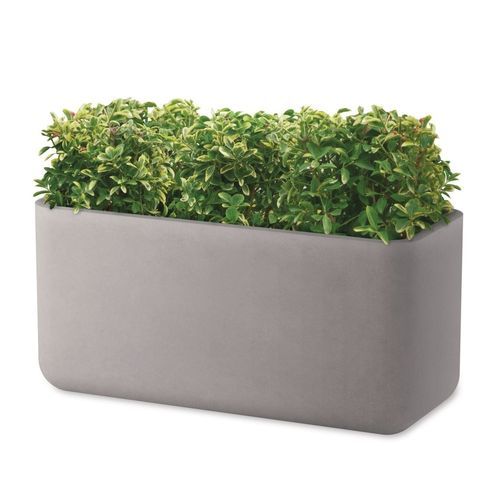 Concrete planter - AINA   - SAS PREFABRICADOS DE HORMIGON SA - rectangular / contemporary / gray