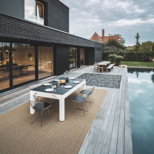 Outdoor pool table - Classic - White - Cornilleau - contemporary / home / commercial