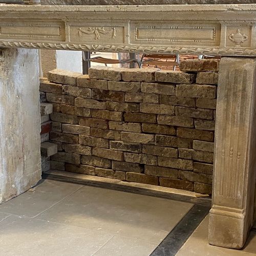Louis XVI style fireplace mantel - 202105 - bca materiaux anciens - stone / limestone