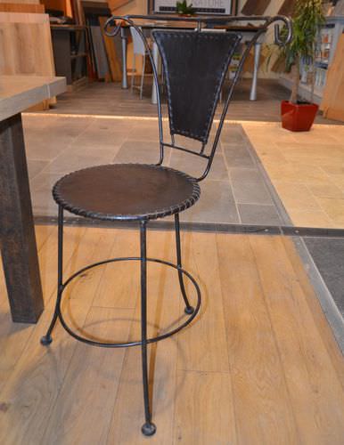 Traditional garden chair - bca materiaux anciens - wrought iron / folding / home