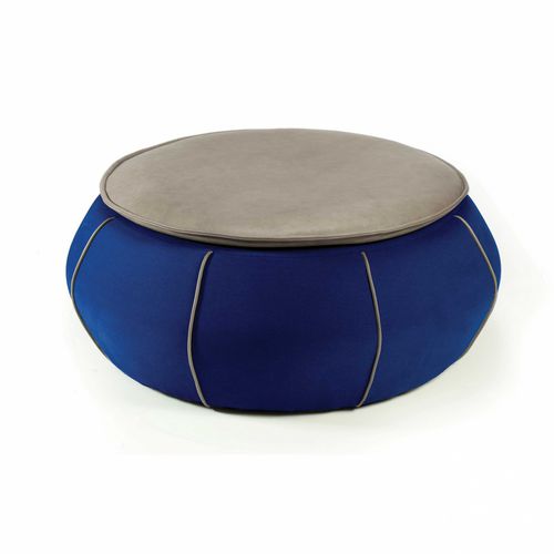 Contemporary coffee table - ELI - Mambo Unlimited Ideas - leather / fabric / round