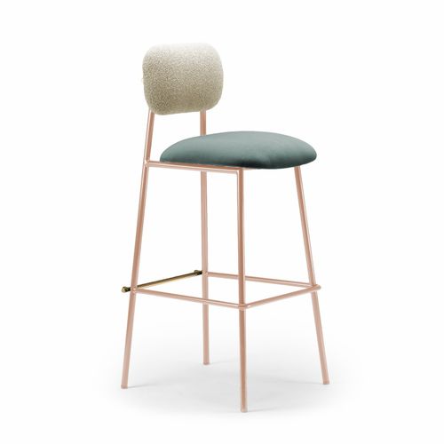 Contemporary bar chair - MIAMI - Mambo Unlimited Ideas - indoor / fabric / metal