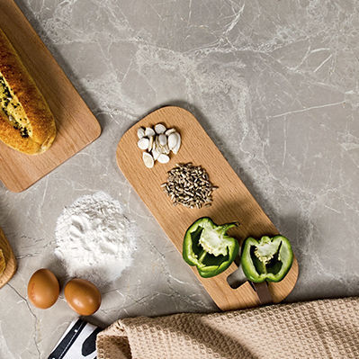 Solid wood countertop - Greenlam Europe - commercial / kitchen / sand