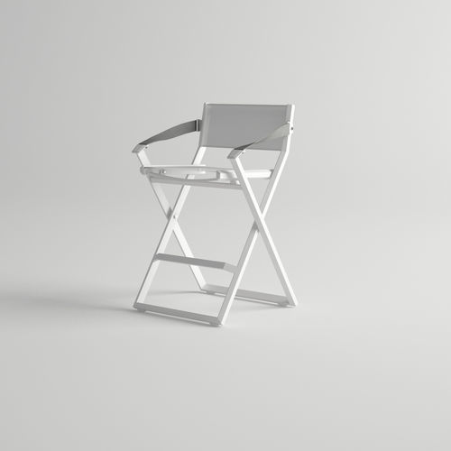 Contemporary bar chair - VICTUS - 10Deka - garden / Textilene® / aluminum base